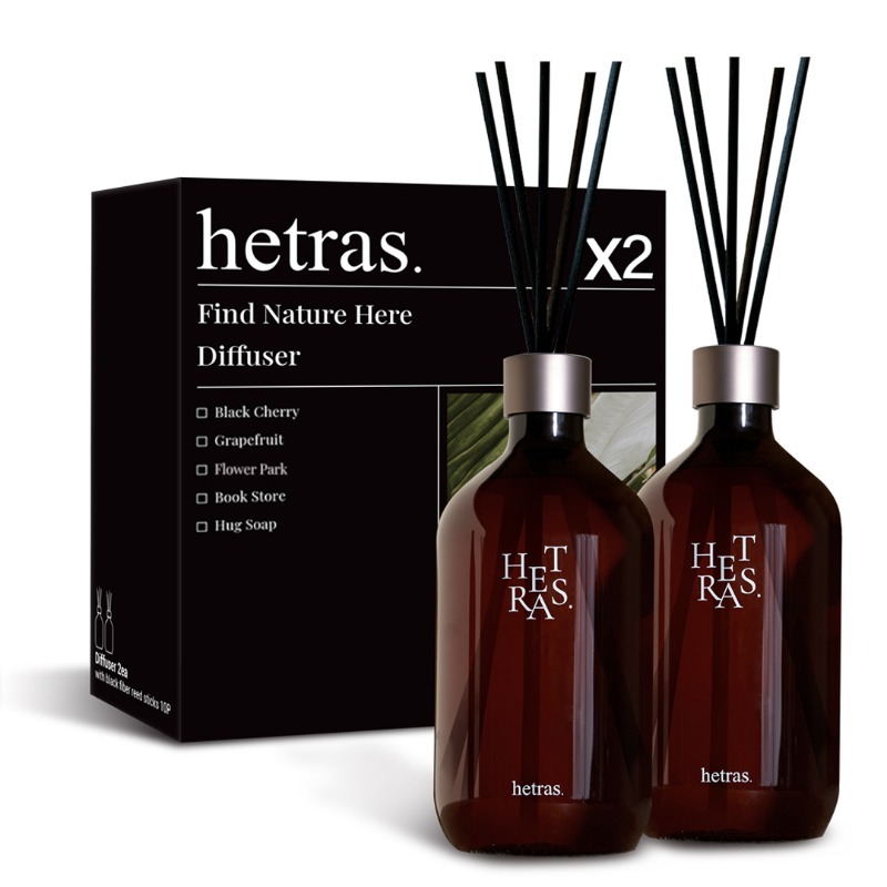 [HTR-WEB-52-2] 헤트라스 프리미엄 디퓨저 2개입 [1000ml] (2 플라워파크)