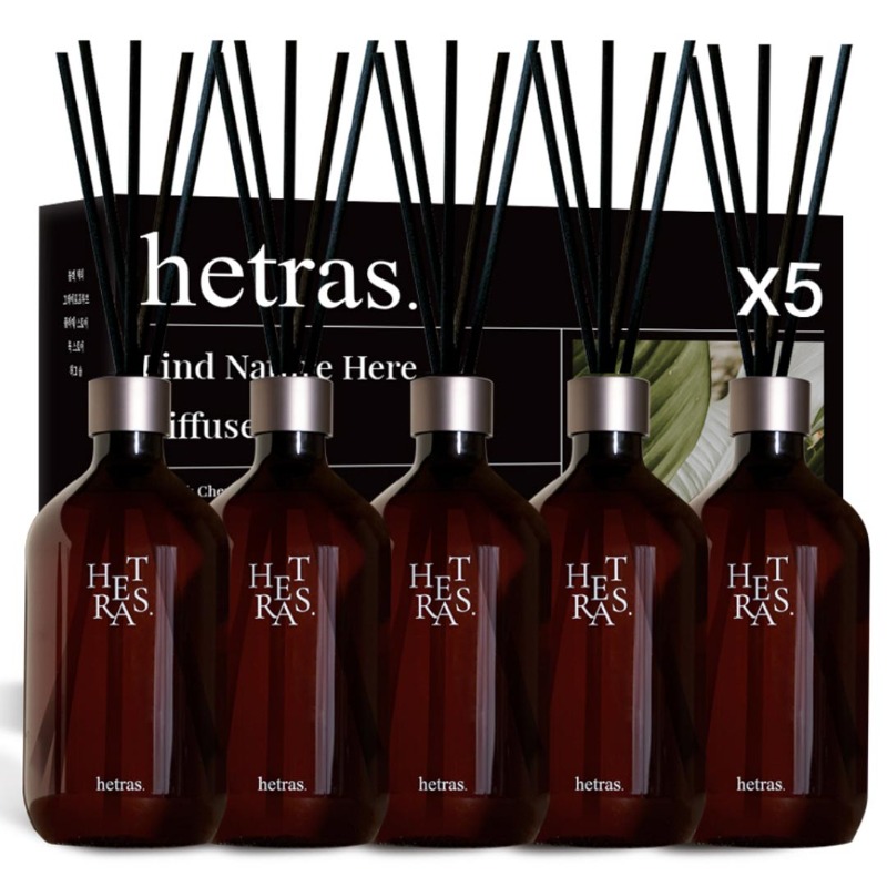 [HTR-WEB-64-2] 헤트라스 프리미엄 디퓨저 5개입 [2500ml] BLACK SET or GREEN SET (2 플라워파크)